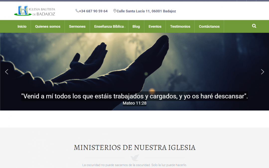 Website development iglesiabautistabadajoz.org