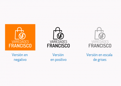 Variedades Francisco | Versiones del logotipo