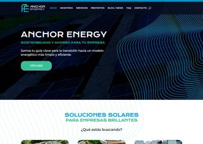 Desarrollo de sitio web anchorenergy.io