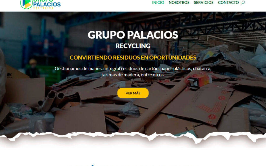 Desarrollo de sitio web grupopalaciosrecycling.com