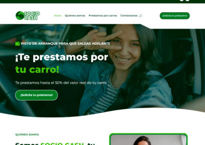 Desarrollo de sitio web sociocash.net