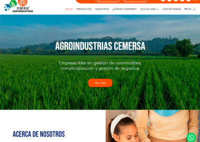 Website development agroindustriascemersa.com